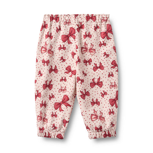 Sweatpants Cosmo —  almond peach bows