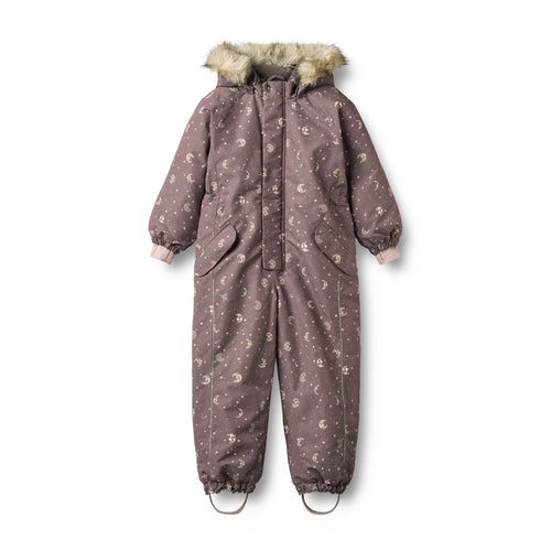 Snowsuit Moe — plum truffle stars