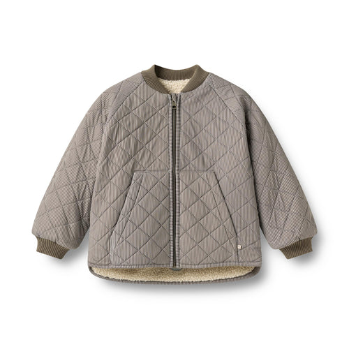 Reversible Thermo Jacket Lake — brown stripe