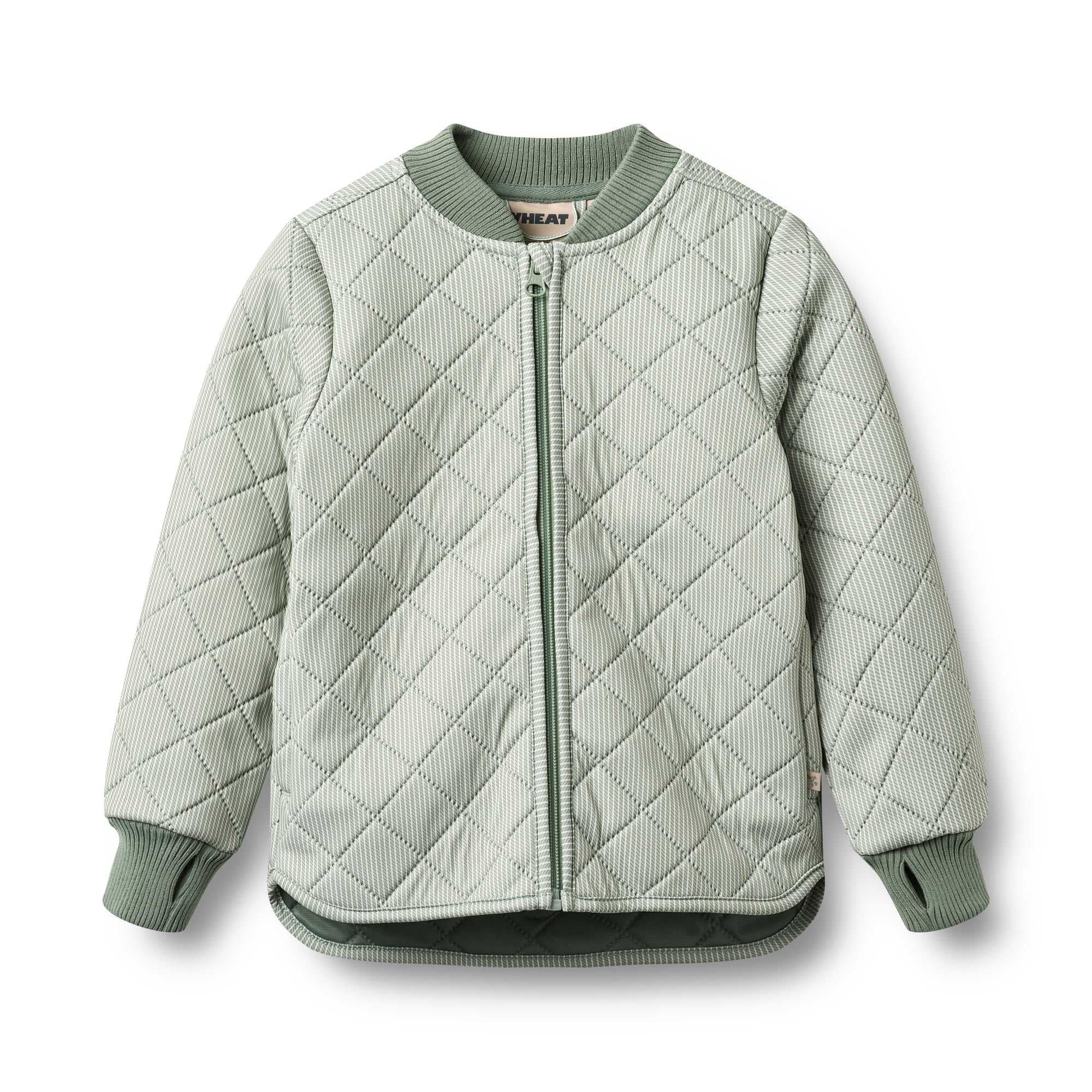Thermo Jacket Loui — green stripe – Wheat Kids Clothing