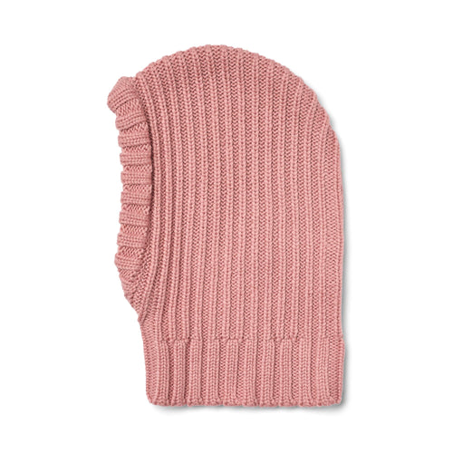 Knitted Balaclava Woolao — berry cream