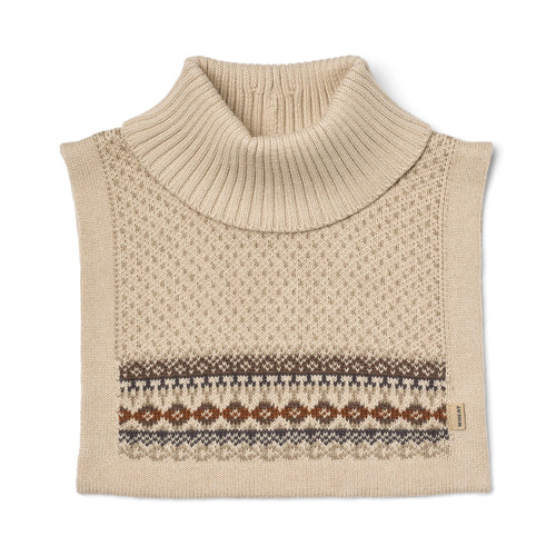 Jacquard Neckwarmer Stoffe — brown