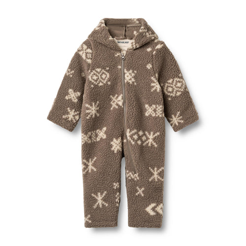 Fleece Suit Allo — dry wood jacquard