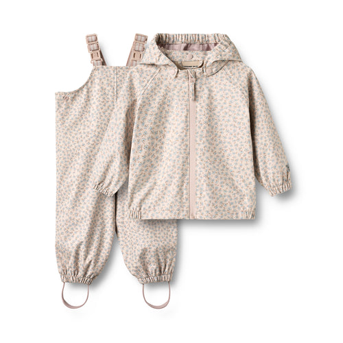 Rainwear Charlie Set baby — lilac blue flowers