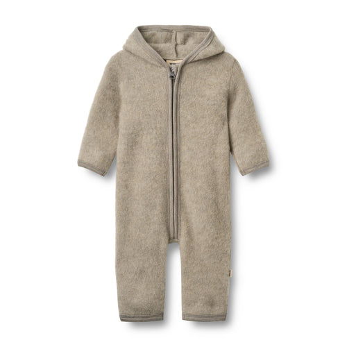 Wool Fleece Suit Ata — khaki melange
