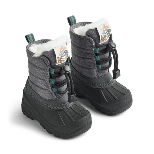 Winterboot Aleex — dark reflective map