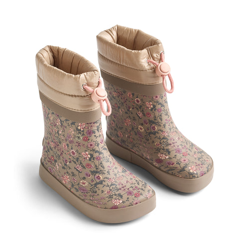 Thermo Barefoot Rubber Boot Arden — portabella flowers