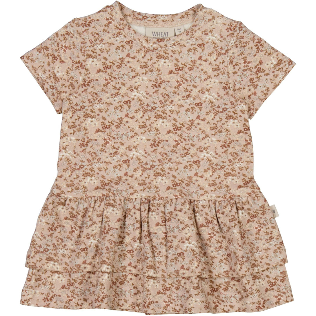 Dress Johanna Pale Lilac Flowers - Wheat Kids Clothing