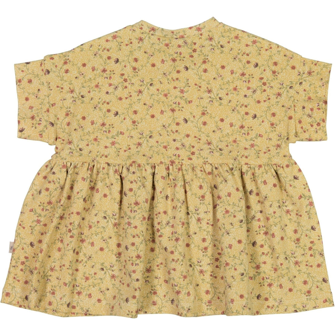 Jersey Dress Emilie Clam Flower Vine - Wheat Kids Clothing