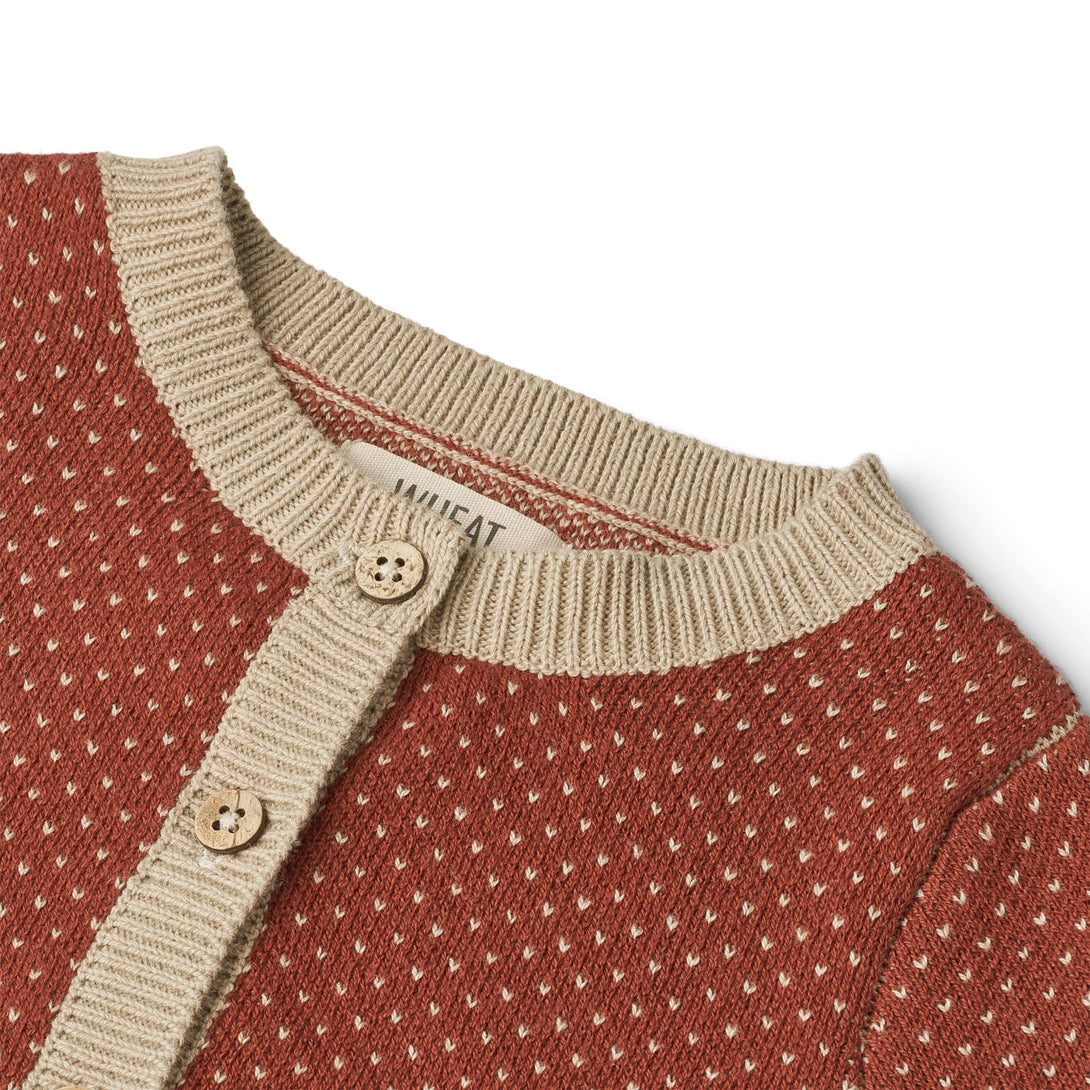Knit Cardigan Elga - Wheat Kids Clothing