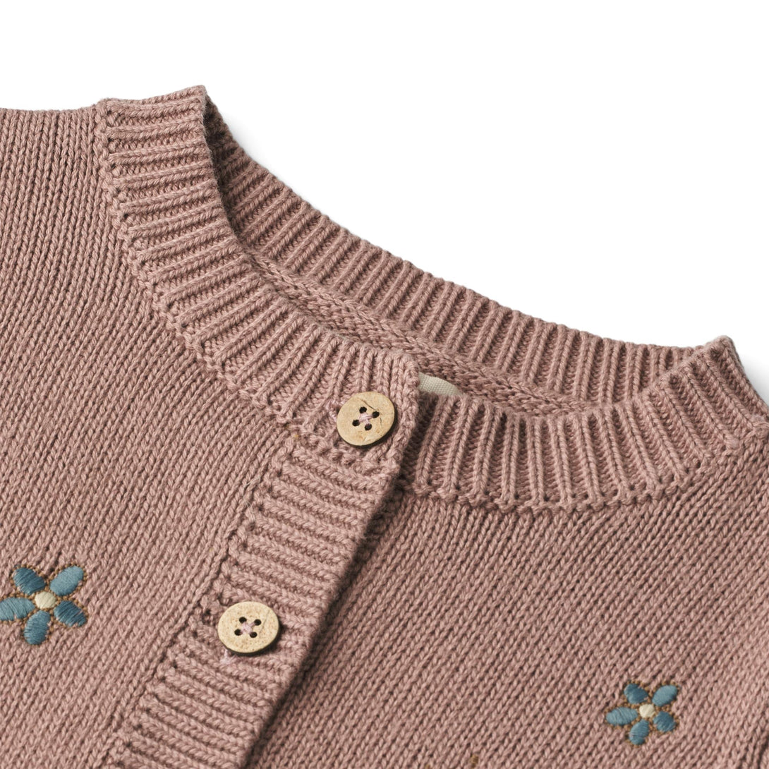 Knit Cardigan Ella - Wheat Kids Clothing