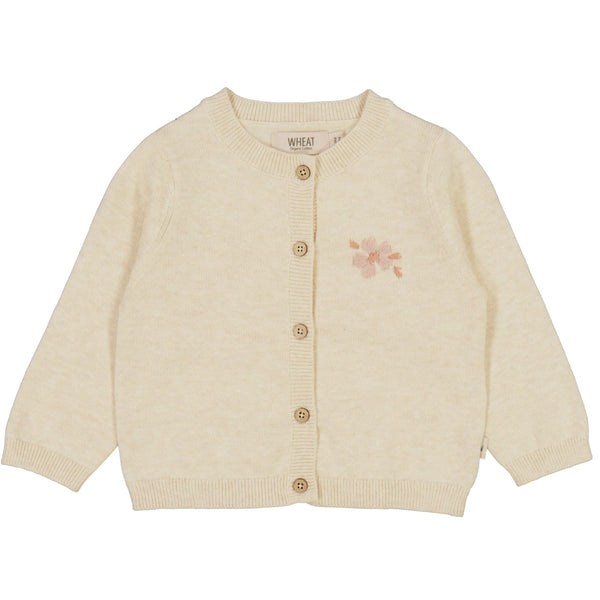 Wheat baby_sweaters Knit Cardigan Suzy Embroidery Cloud Melange
