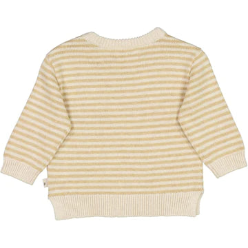 Knit Pullover Morgan Seeds Stripe - Wheat Kids Clothing