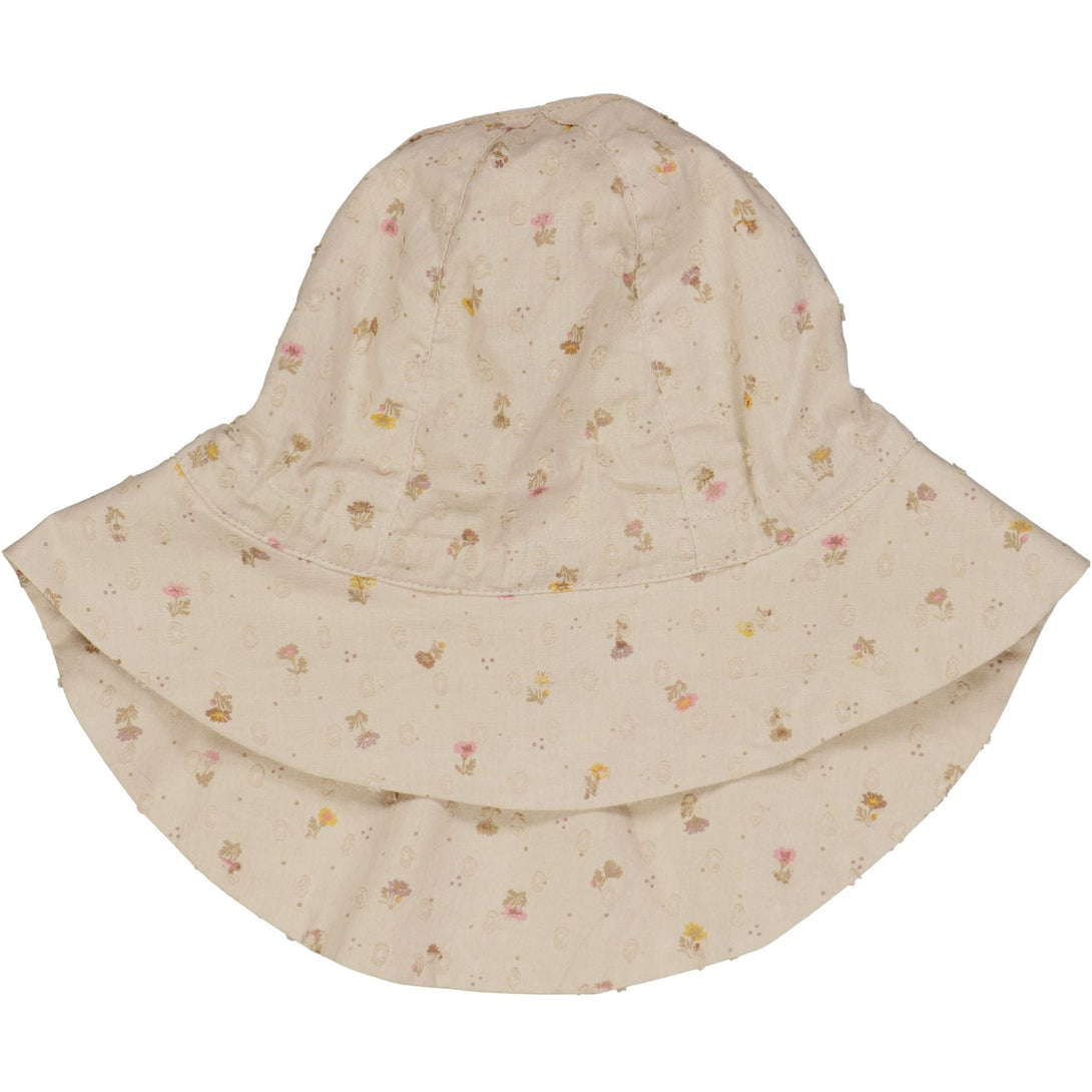 Sun Hat Chloe Fossil Flowers Dot - Wheat Kids Clothing