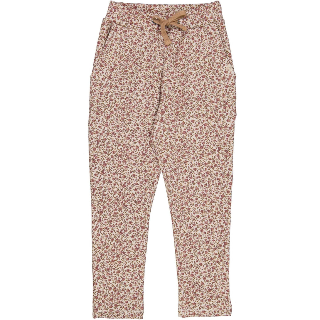 Sweatpants Vibe Morning Dove Flowers - Wheat Kids Clothing