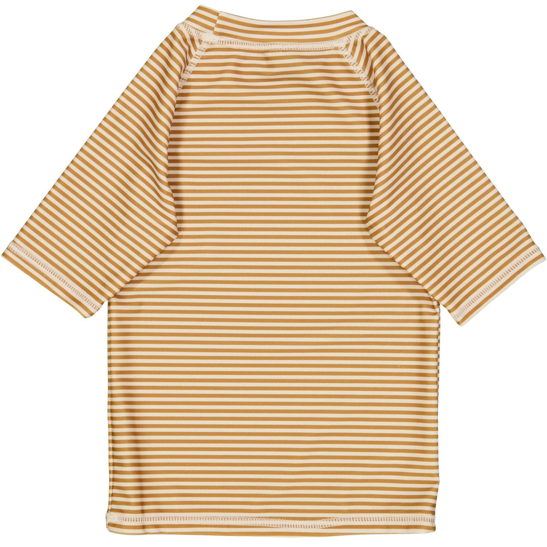 Swim T-Shirt Jackie SS Golden Stripe - Wheat Kids Clothing