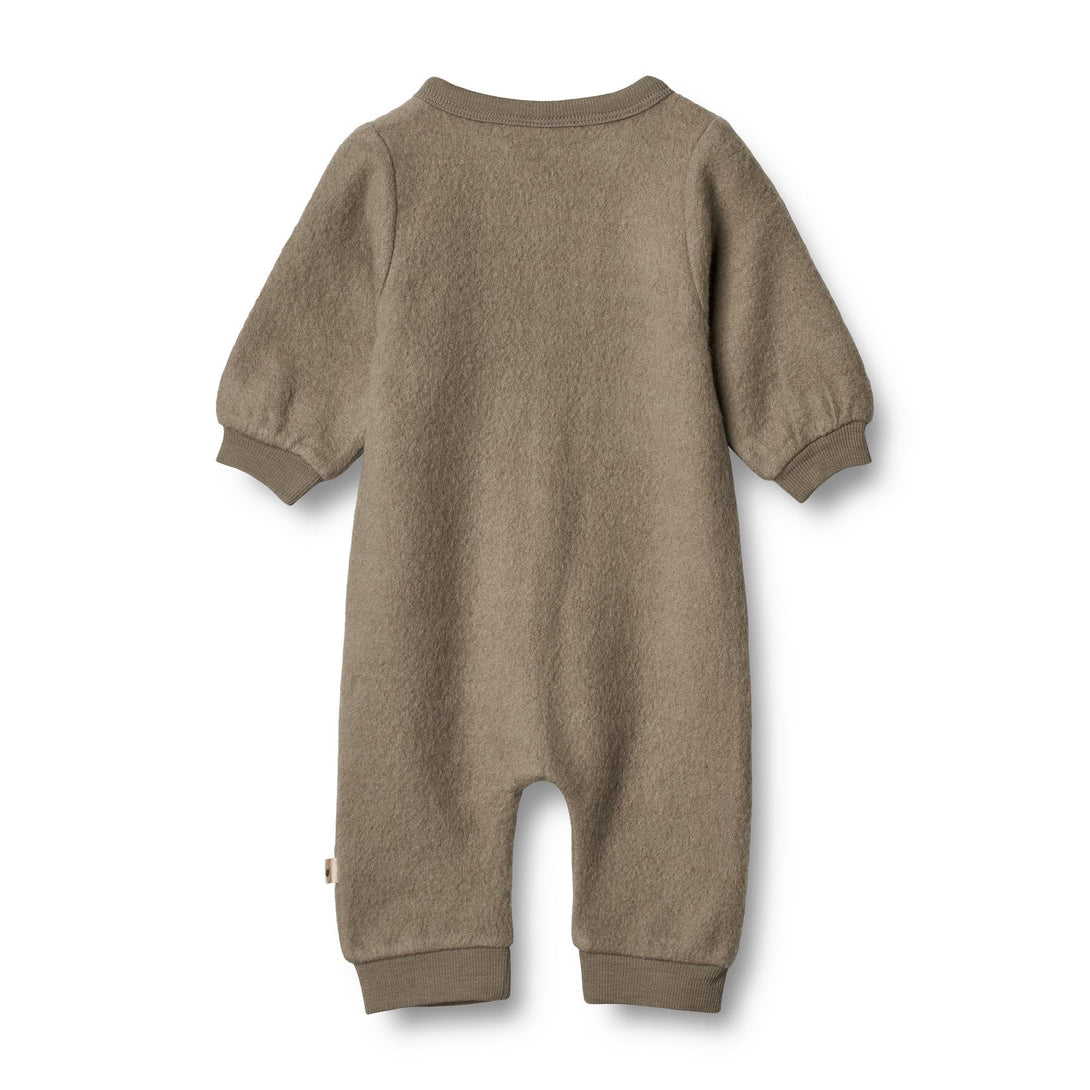 Wool Fleece Jumpsuit - Wheat Kids Clothing