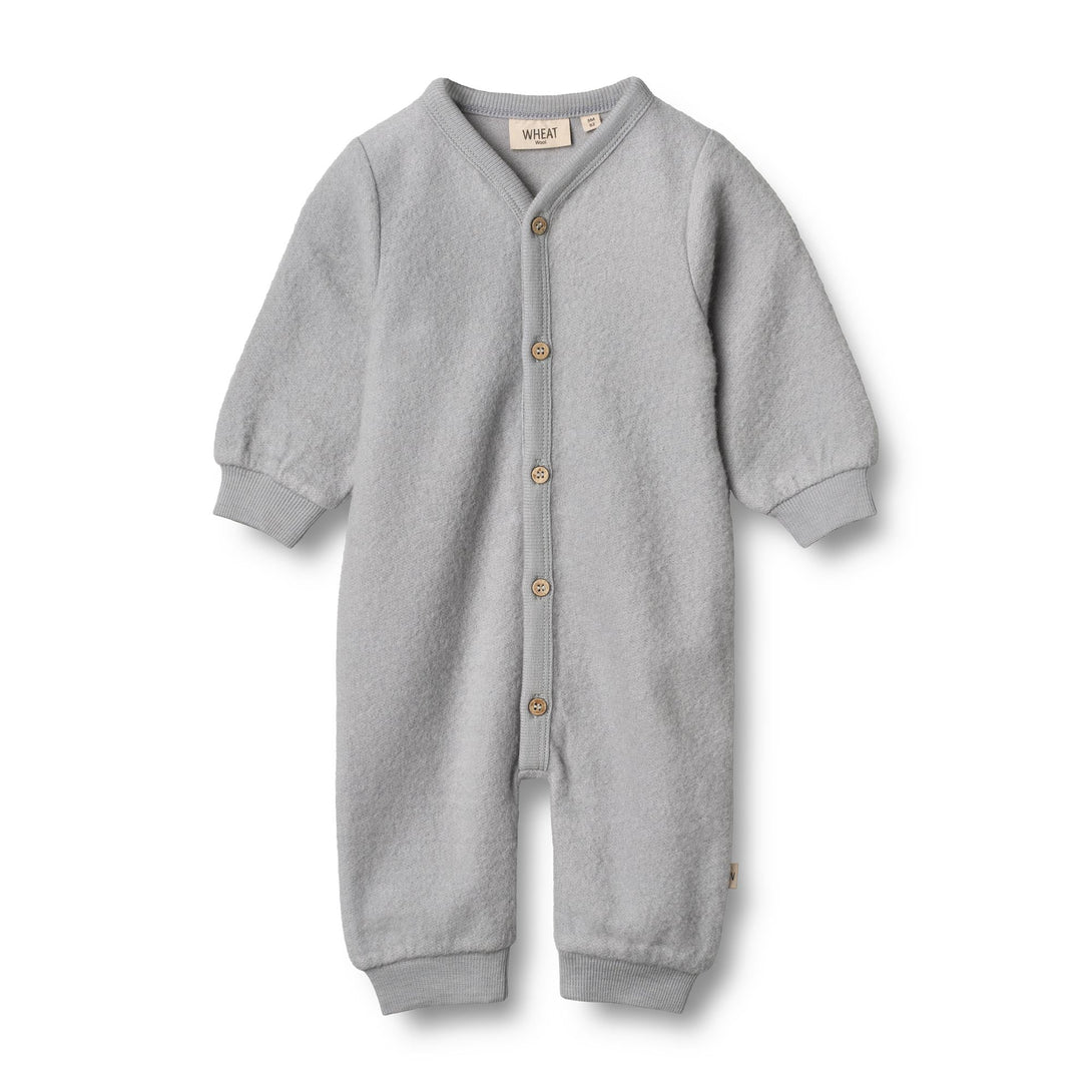 Wool Fleece Jumpsuit - Wheat Kids Clothing